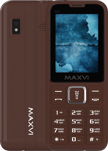 

Телефон Maxvi K21 (коричневый)