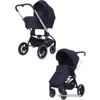 Универсальная коляска Rant MOWbaby Zoom PU (2 в 1, silver black)