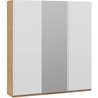 Шкаф-купе Трия Оскар Хилтон Т2 2100 271130 (ручка белая/дуб крафт золотой/белый матовый)