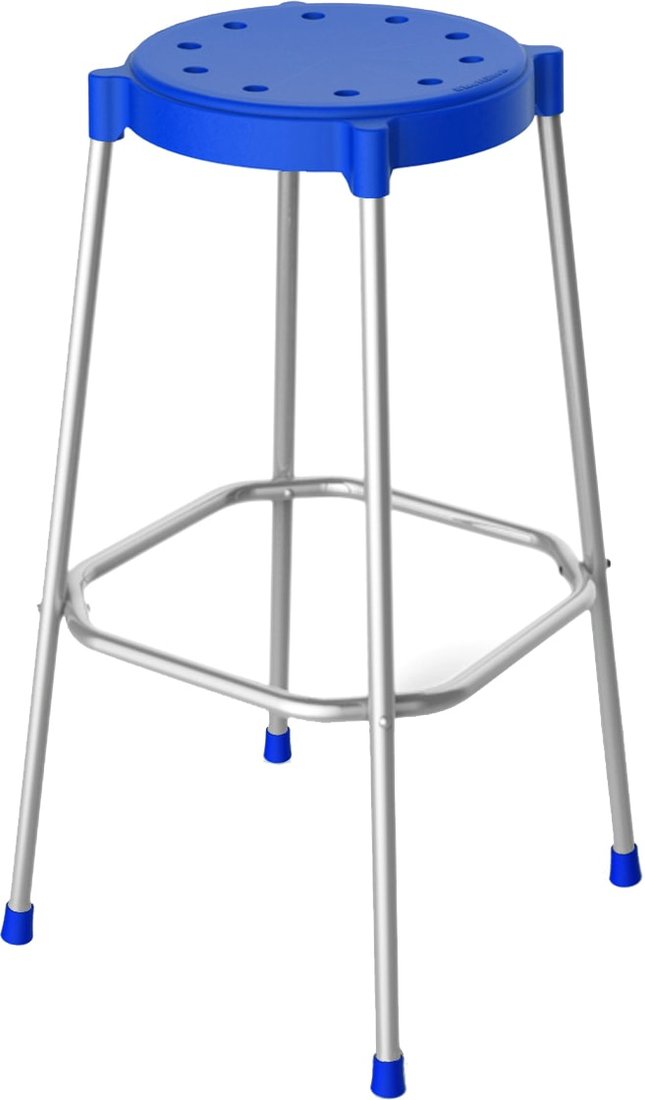 

Стул Sheffilton SHT-S48 (синий/хром лак)