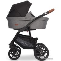 Универсальная коляска Riko Basic Bella Lux (3 в 1, 01/темно-серый)