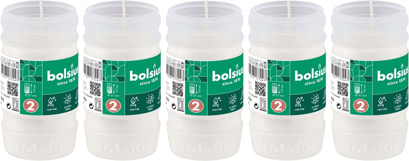 

Набор свечей Bolsius Ритуальные масляные Copmo rc2 rspo mb 2 дня горения (белый)