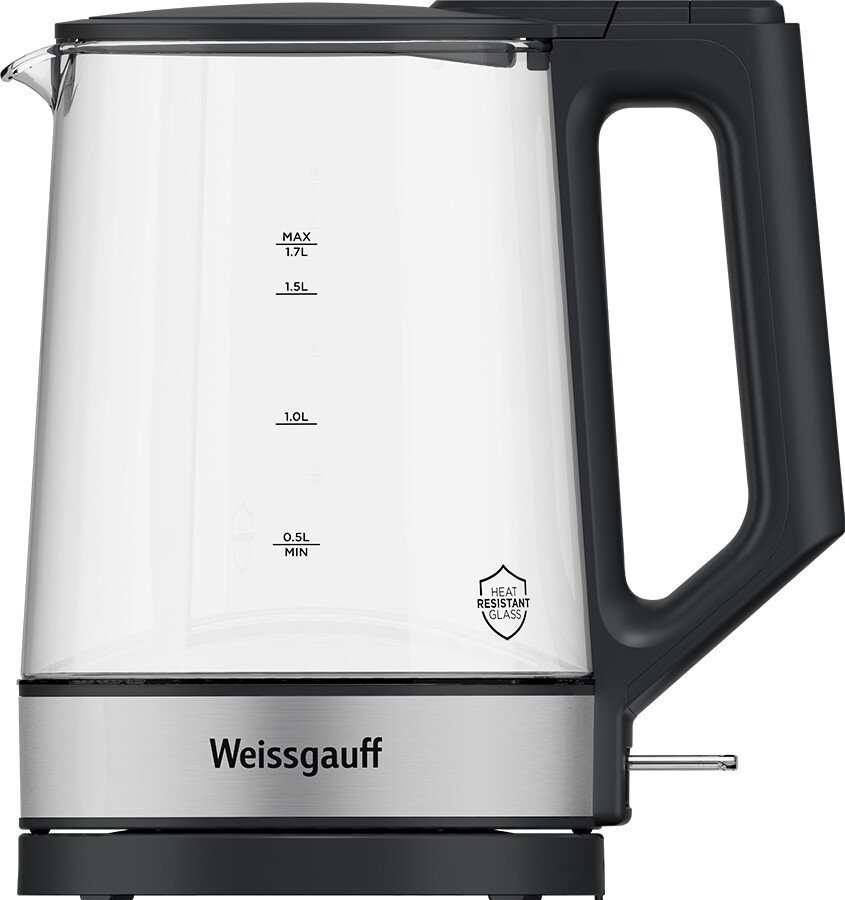 Электрический чайник Weissgauff WK 1700 EcoGlass Graphite
