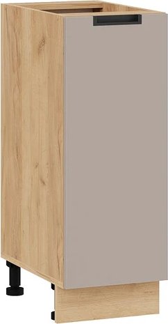 

Шкаф напольный Трия Гренада 1Н3 (дуб крафт золотой/холст латте)