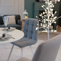 Стул Listvig Фин (светло-серый camaro 09/белый ткань)