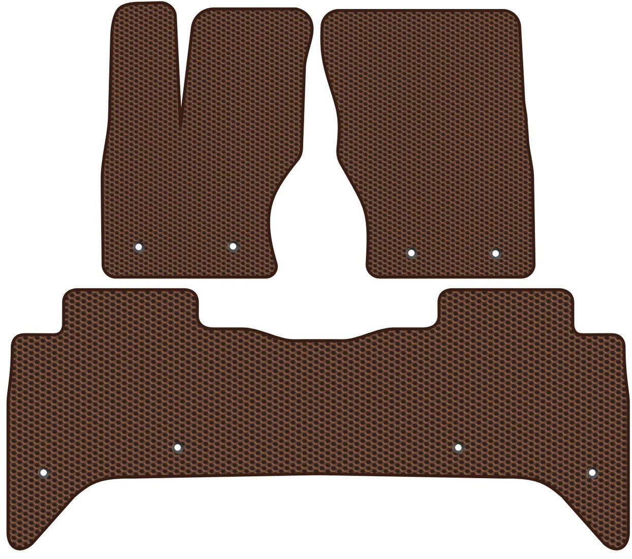 

Комплект ковриков для авто Alicosta Land Rover Range Rover IV (suv / L405) 2012 - 2017 (коричневый, сота)