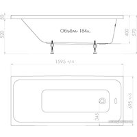 Ванна Triton Ультра 160x70