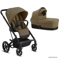 Универсальная коляска Cybex Balios S Lux 2020 (2 в 1, черная рама, classic beige)