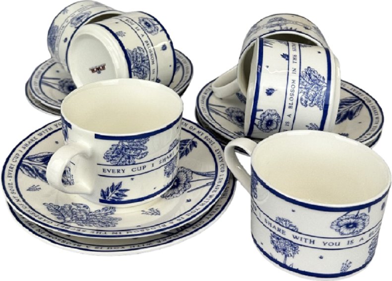 

Набор чашек Jewel Тайный сад ПС0045-37 (12пр)