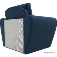 Кресло-кровать Мебель-АРС Квартет (велюр, темно-синий Luna 034)