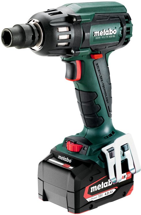 

Гайковерт Metabo SSW 18 LTX 400 BL 602205500 (с 2-мя АКБ, кейс)