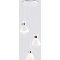 Подвесная люстра Ambrella light TR8467/3 WH/FGD (белый/золото)