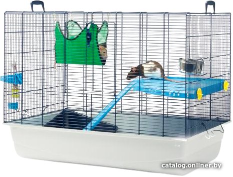 Клетка Savic Freddy 2 53305901 (голубой/белый, 80x50x63)