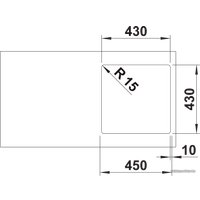 Кухонная мойка Blanco Supra 400-IF R12 526350 (полированная)