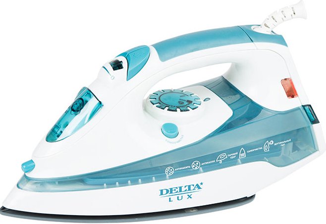 

Утюг Delta Lux DL-710 (белый/голубой)