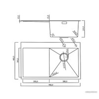 Кухонная мойка Roxen Vespa 560230-70RB