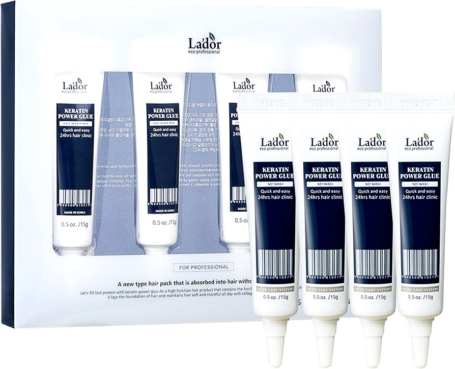 

Сыворотка La'dor Сыворотка-клей для посеченных кончиков Keratin Power Glue 4x15 г