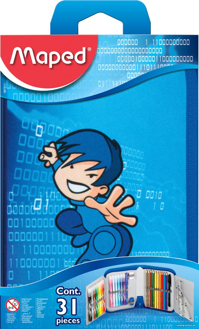 Пенал Maped Карате 1 отделение 9678112