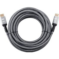 Кабель AOPEN ACG630-10 DisplayPort - DisplayPort (10 м, серый/черный)