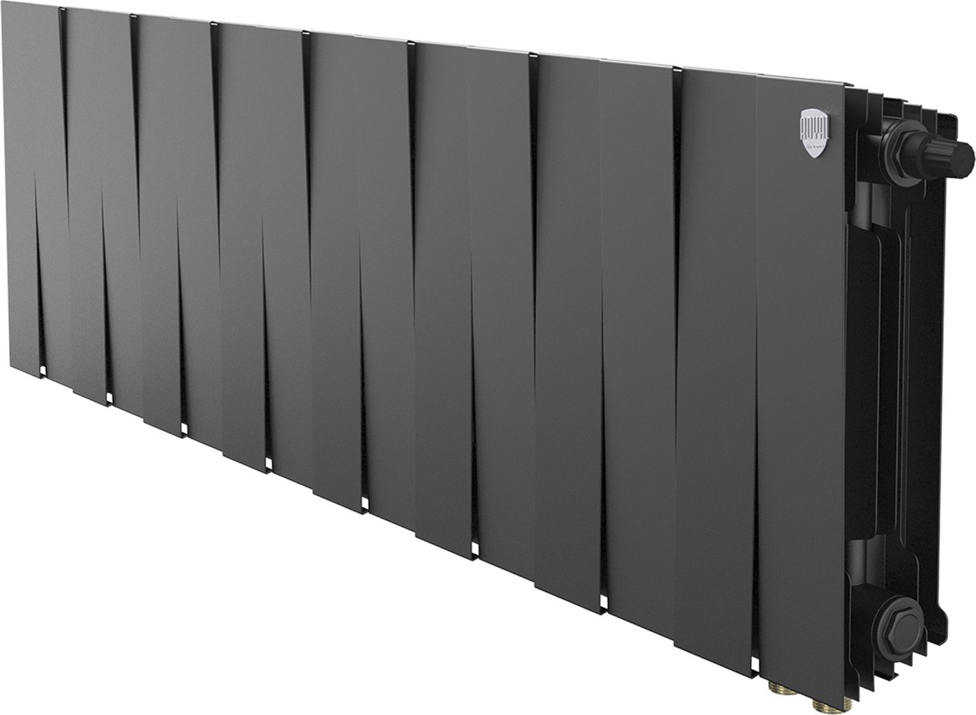 

Биметаллический радиатор Royal Thermo PianoForte 300 Черный VR80 - 16 секций