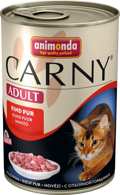 

Консервированный корм для кошек Animonda Carny Adult с говядиной 0.4 кг