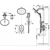 Душевая система  Bravat Gina F865104C-A-ENG