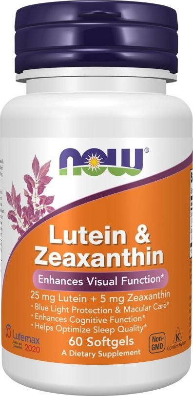 БАД Now Foods Lutein & Zeaxanthin (60 капсул)