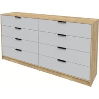 Комод Интерлиния Концепт КТ-К197 (серый/дуб золотой)