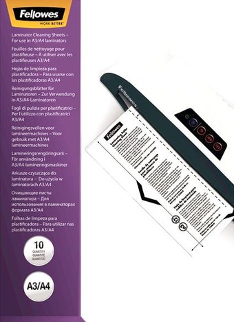 Чистящий лист для валов ламинатора Fellowes 10 л FS-53206