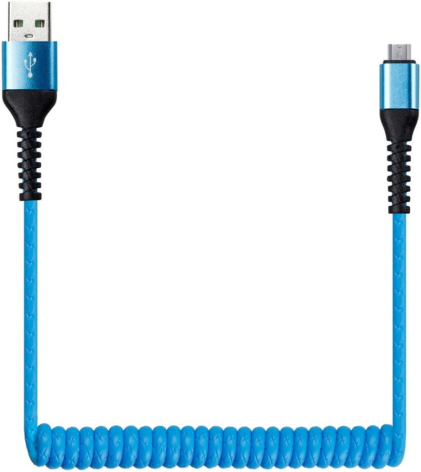 

Кабель SmartBuy Spiral Ik-512spbox microUSB - USB Type-A (1 м, синий)
