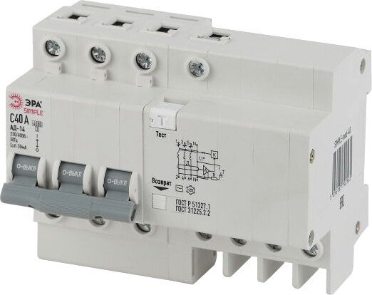 

Дифференциальный автомат ЭРА Simple-Mod-39 Б0039297