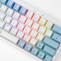 Клавиатура JEGG ZA63 Pro White Blue Orange (TNT Yellow)
