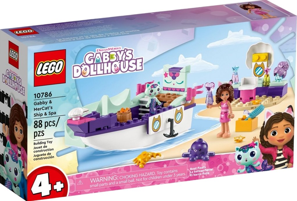 

Конструктор LEGO Gabby's Dollhouse 10786 Корабль и спа Габби и МерКэта