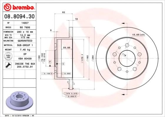 

Brembo 08809430