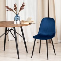 Стул TetChair Breeze mod. 4724 (темно-синий/черные ножки)