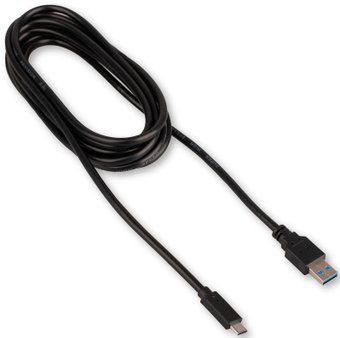 Кабель Cablexpert CCP-USB3-AMCM-3M USB Tape-A - USB Type-C (3 м, черный)