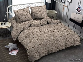 1.5-спальный комплект постельного белья Amore Mio Dogs 145x215