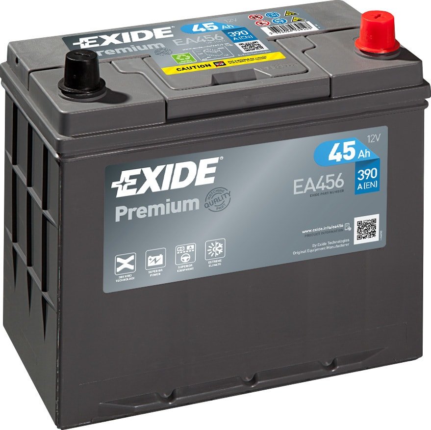 

Автомобильный аккумулятор Exide Premium EA456 (45 А/ч)