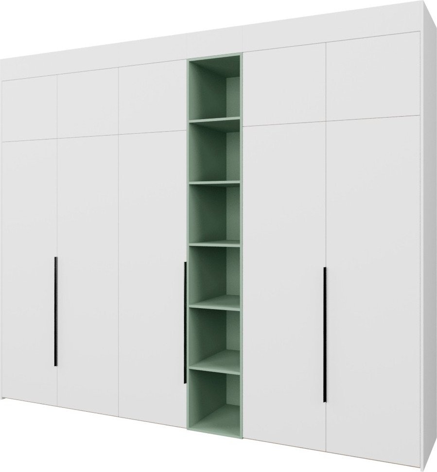 

Шкаф распашной Рэйгрупп Рэй S274-В14-3-EBZ В14-3 (дуб элисон/белый премиум/зеленый самшит)