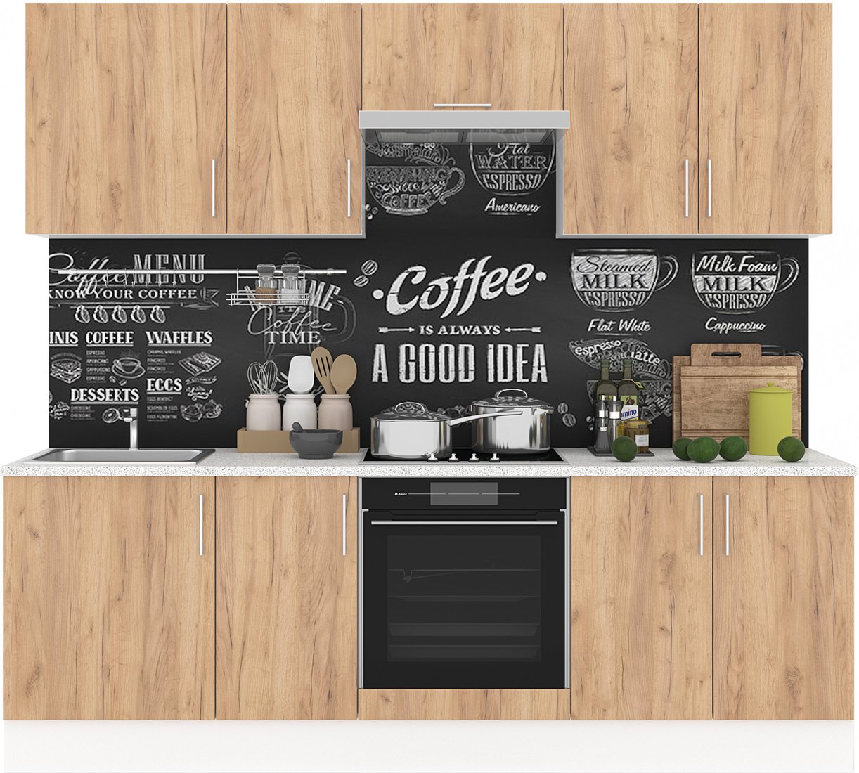 

Готовая кухня Горизонт Европа 2.4 (золото)