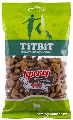 Лакомство для собак TiTBiT Крекер с мясом ягненка 100 г