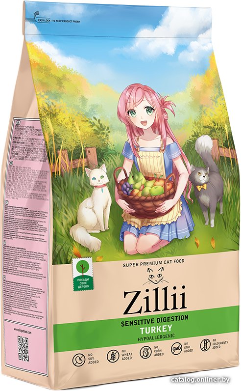 Сухой корм для кошек Zillii Sensitive Digesti...