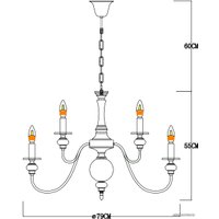 Подвесная люстра Arte Lamp Passoni A6097LM-12PB