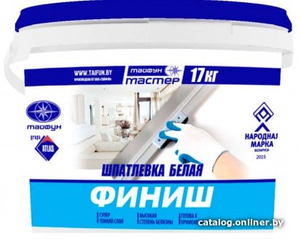 Шпатлевка Тайфун Мастер Финиш 8 кг (белый)
