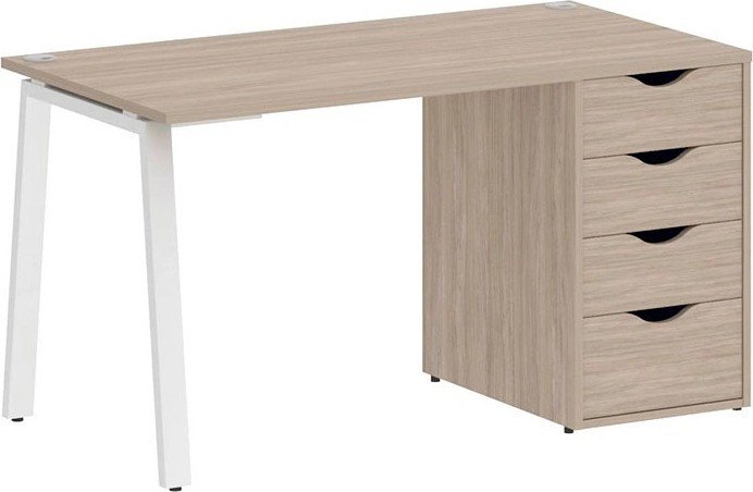 

Стол Riva Home Office VR.SP-3-138.4.A White (дуб аттик)