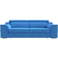 Диван Лига диванов Лига-003 117105 (велюр голубой)