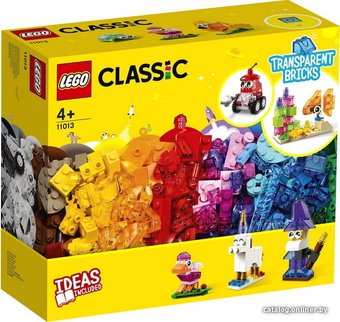Набор деталей LEGO Classic 11013 Прозрачные кубики