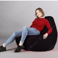 Кресло-мешок Flagman Груша Макси Г2.1-01 (черный)