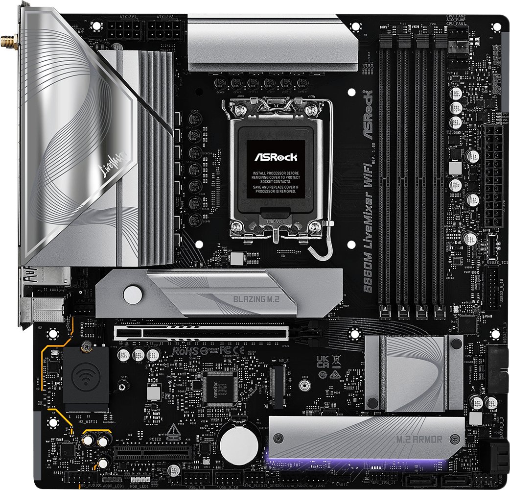 Материнская плата ASRock B860M LiveMixer WiFi