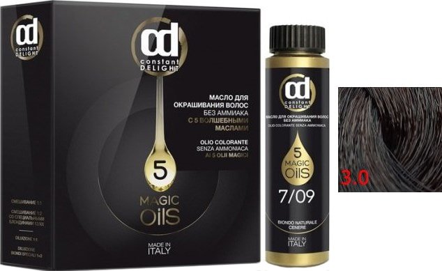 

Масло для окрашивания Constant Delight Olio-Colorante без аммиака 3.0 темно-каштановый